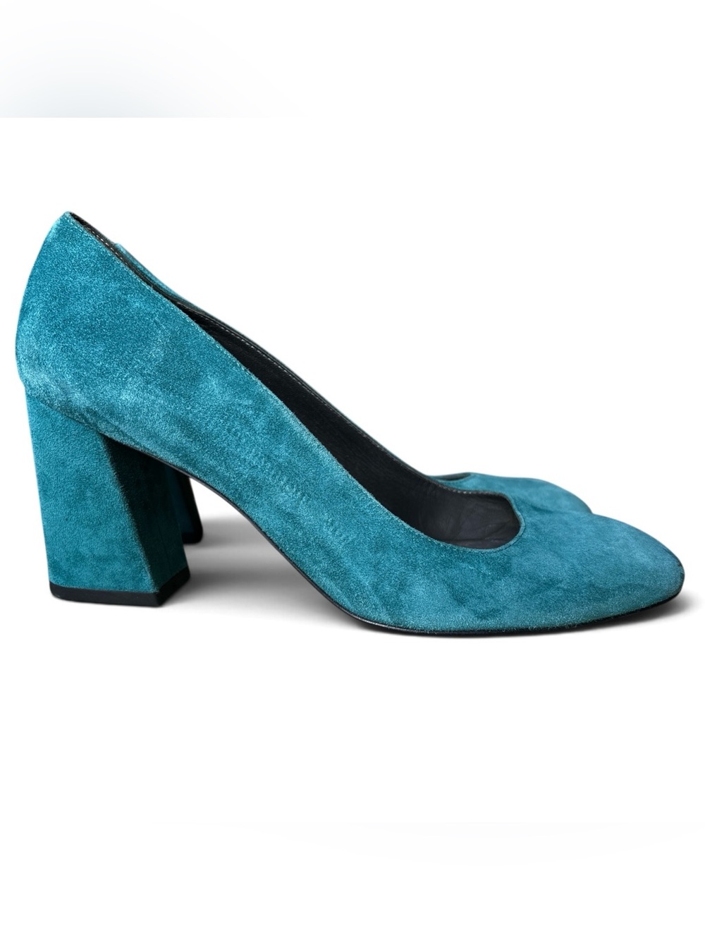 Stuart Weitzman Marymid Blue Block Heel Pumps, Women’s Size 10 M - Picture 2 of 10